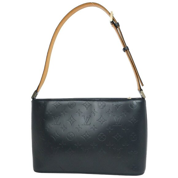 Louis Vuitton Blue Monogram Mat Alston Shoulder Bag M55125 CA0032 XX07580 - Picture 2 of 11